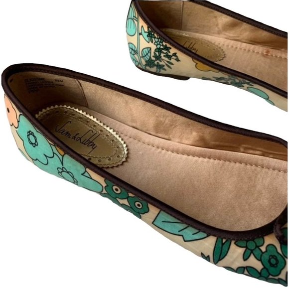 Floral Print Boho Sam & Libby Flats - Picture 3 of 8